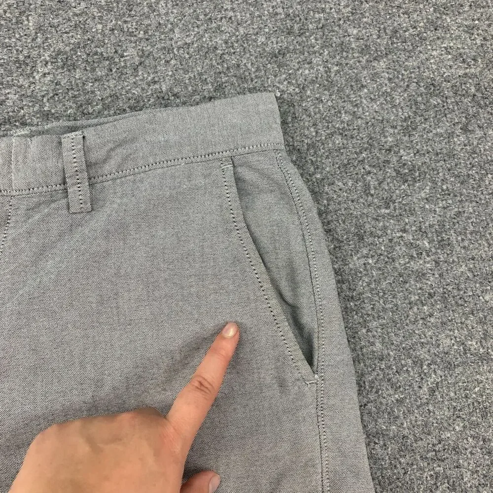 J Crew NY Shorts Mens 32 Gray Garment Dyed Chino 10.5